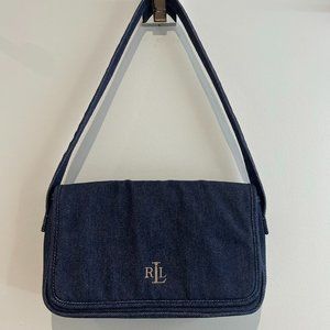 Ralph Lauren dark denim shoulder bag